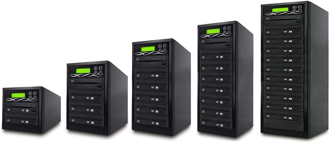 1 to 3 Target DVD/CD Multiple Disc Duplicator with Built-In Burners