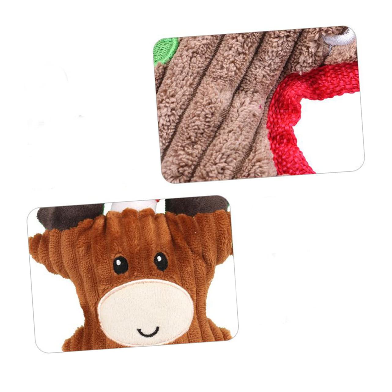 Angoily 6stücke Teiliges Haustier Plüschspielzeug Mit Quietschfunktion Weihnachtsmann Schneemann Und REH Interaktive Kauspielzeuge Für Hunde Und Katzen Zum Spielen Und Kauen