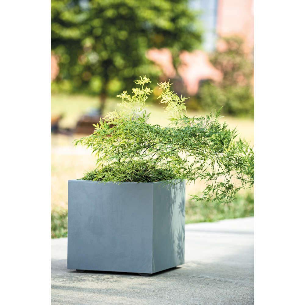 DEROMA VASI E FIORIERE - Vaso CUBO Millennium 39x39 Ghiaccio