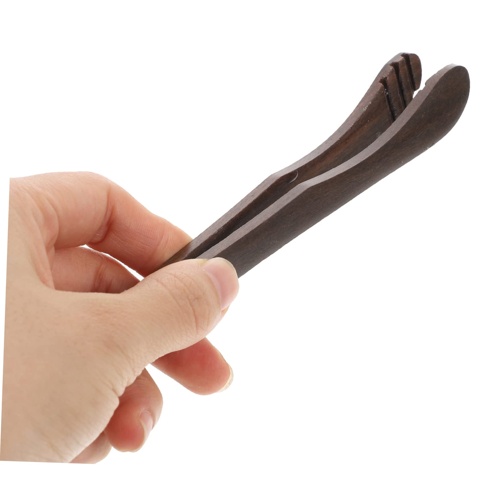 Hoement Decorative Wooden Tea Clip - Anti-Scald Non-Slip Cup Clamp For Serving Hot Cups & Bakery Items