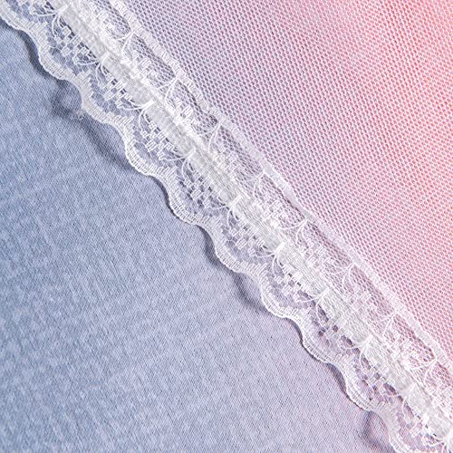 Image of XiDi Curtains for Bedroom Decor, Rainbow GreyPinkPu-52-54