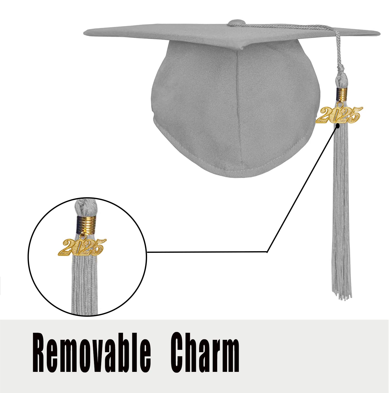 Snapklik.com : Unisex Matte Graduation Gown Cap Tassel Set 2025 For ...