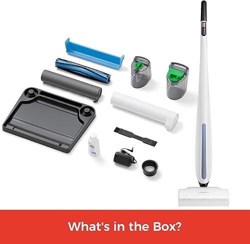 Miniatura 9 de HIZERO Limpiador de pisos duros mejorado F500, limpiador inalámbrico de 60 minutos de tiempo de funcionamiento, limpiadores verticales ligeros y