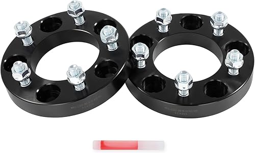 SCITOO 2 adaptadores de rueda de 5 x 5 a 5 x 4.75 pulgadas, orificios de 1 pulgada, pernos de 3.429 in de 12 x 1.5 pulgadas, espaciadores de rueda