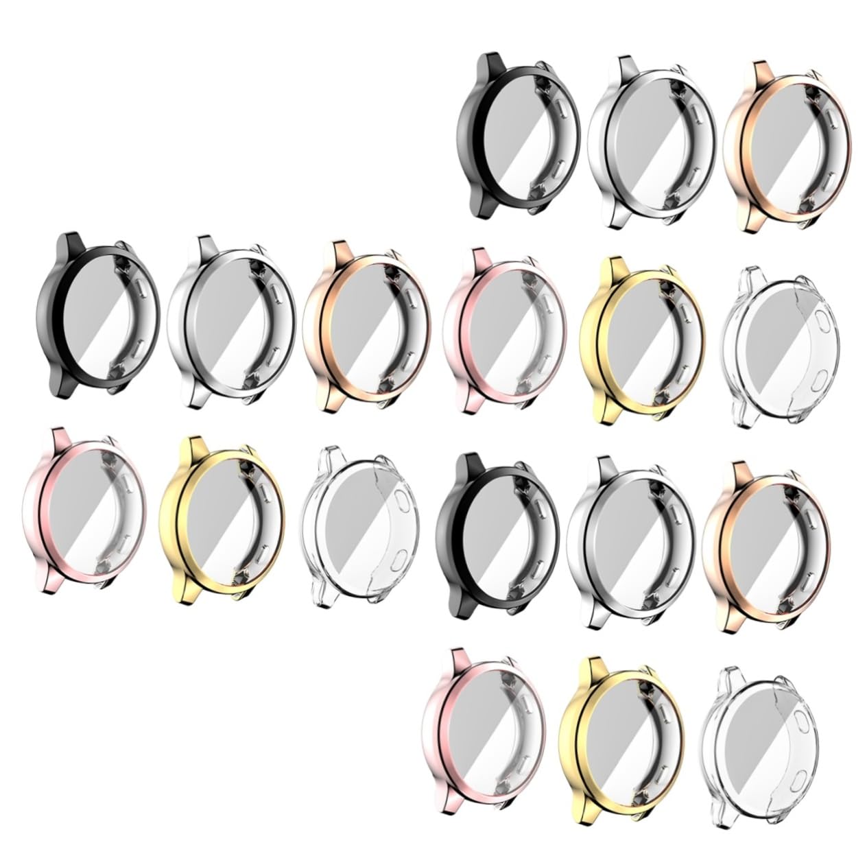 Housoutil 3sets Smartwatch Screen Shell Tpu Watch Screen Cover Per Venu 2s 4s Leggero E Robusto 6 Pezzi*3