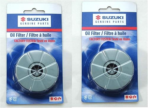 Paquete de 2 filtros de aceite SUZUKI OEM LS650 Savage S40 Boulevard DR650 (2) 16510-37450
