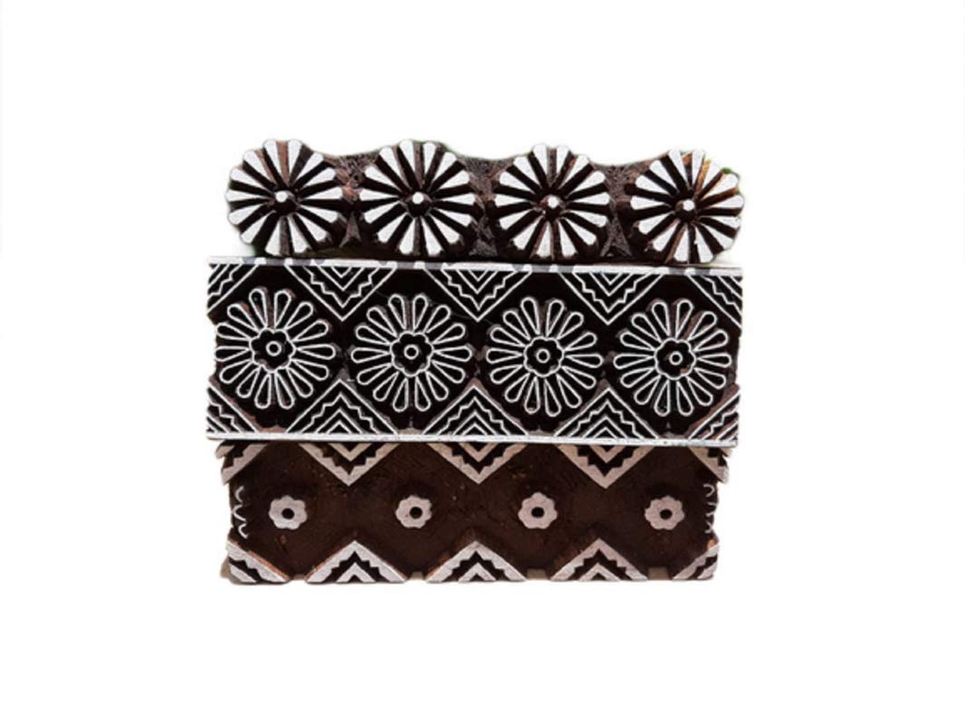 Taj Handicraft Handcraved Wooden Craft Fabric Blocks Printing Stamps for Henna, Cookies, Clay, Tattoo, Pottery Printing_TH-124 (B08V99NJCS) Amazon Price History, Amazon Price Tracker