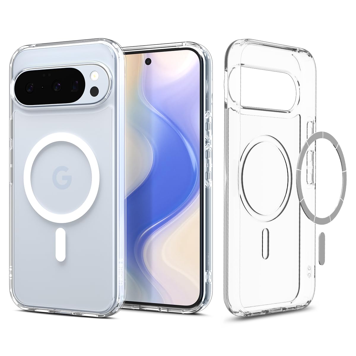 Spigen Pixel 10 / 10 Pro ケース クリア 黄変遅延 透明 二重構造 米軍MIL規格 ウルトラ・ハイブリッド・マグフィット ACS09702