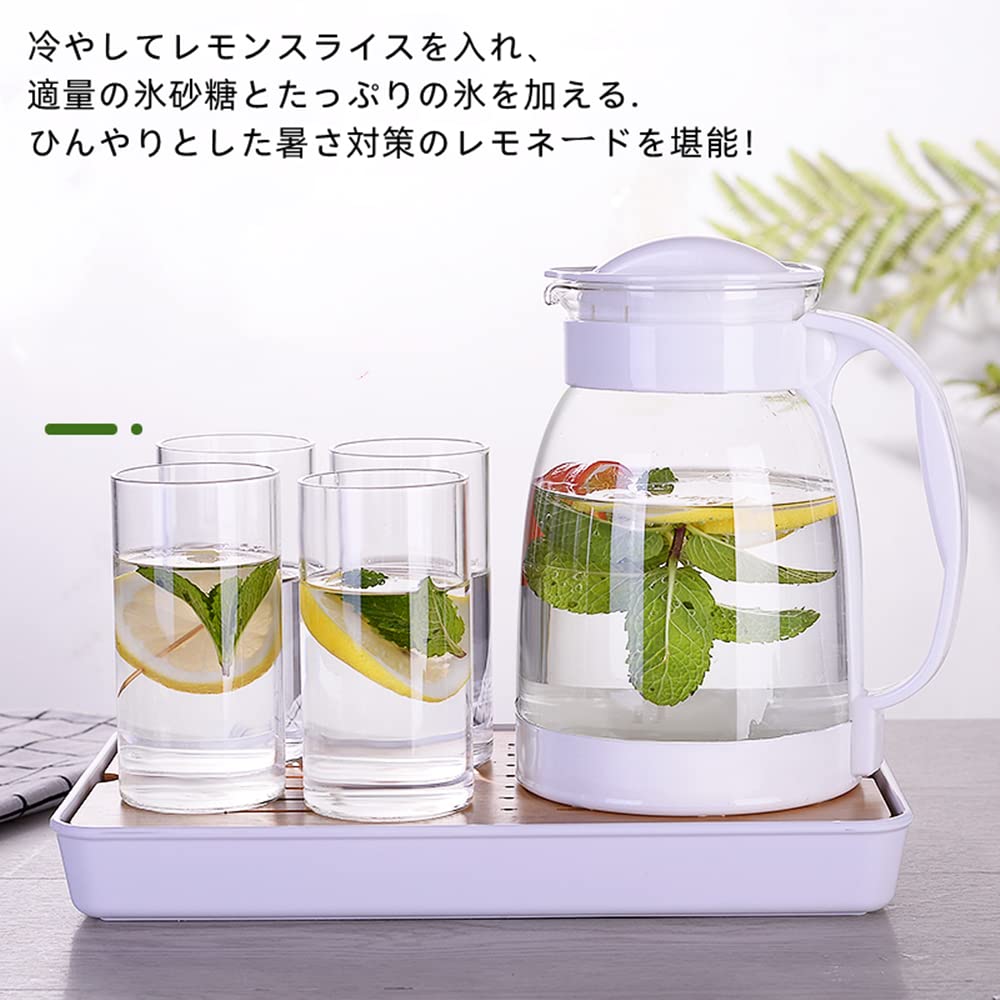 Amazon.co.jp: ガラスポット ガラスピッチャー お茶ポット 耐熱ガラス