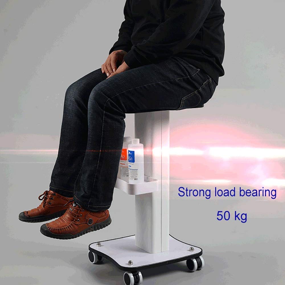 Carrelli Mobili, Carrello per Uso Domestico Carrello Metallo Rotolamento Attrezzature Mediche Carrello con Manico, Utensili Strumenti per Strumenti Di Bellezza Mobile con Vassoio, Fino a 50 K