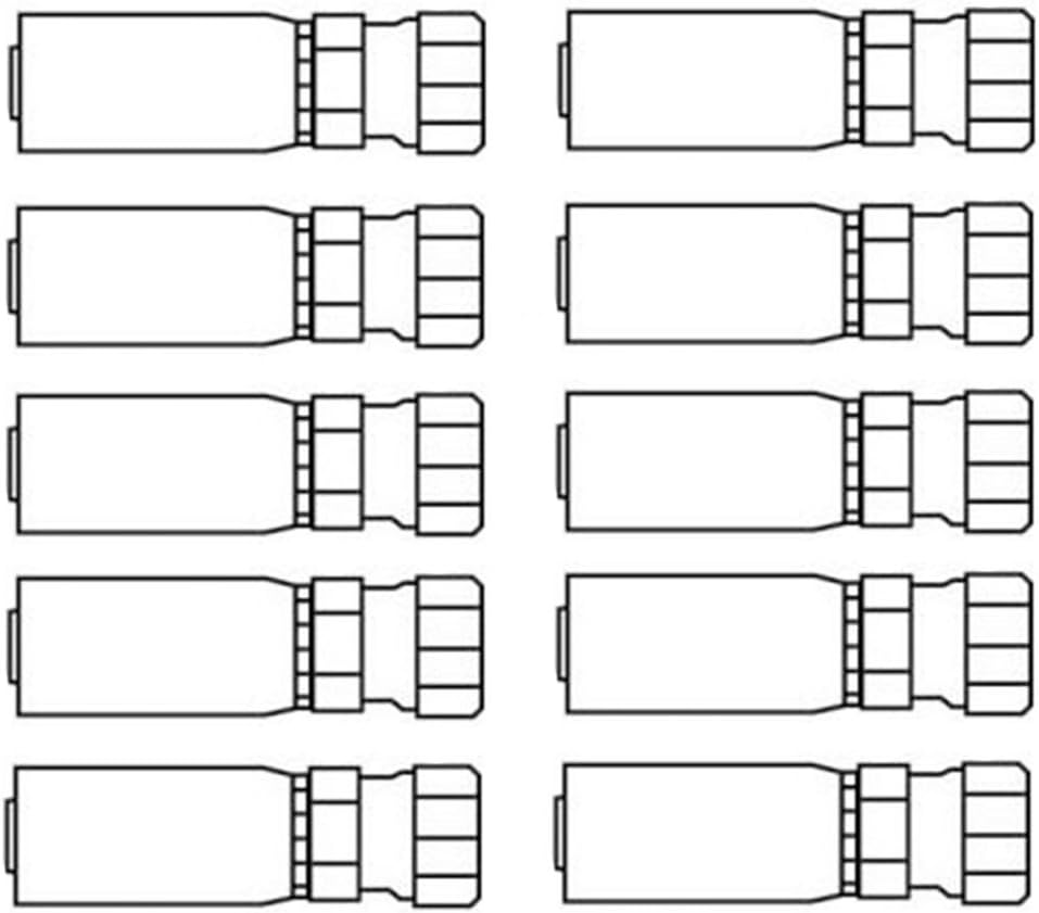 FJX-08-12 (10) Pack Of Universal Female Straight Hydraulic Couplings