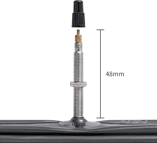Miniatura 5 de 2 tubos de bicicleta resistentes de 27.5 pulgadas de 27.5 x 1.752.40 FV48MM Presta válvula 4562-584 tubos interiores compatibles con 27.5 x