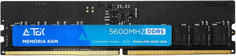 Memória Ram 16GB DDR5 5600MHz 1.1V com Alta Desempenho e Performance Jogos, Multitarefas (Computador)