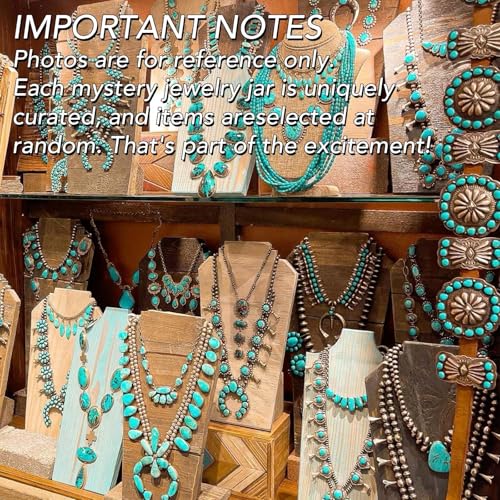 Image of SMUOBT Mystery Jewelry Jar Bundle - Surprise Vintage Jewelry Box for Women,Gift Jewelry Set (Necklace, Earrings, Rings,Kracelet,Keychain) - Unique Birthday Gift for Women