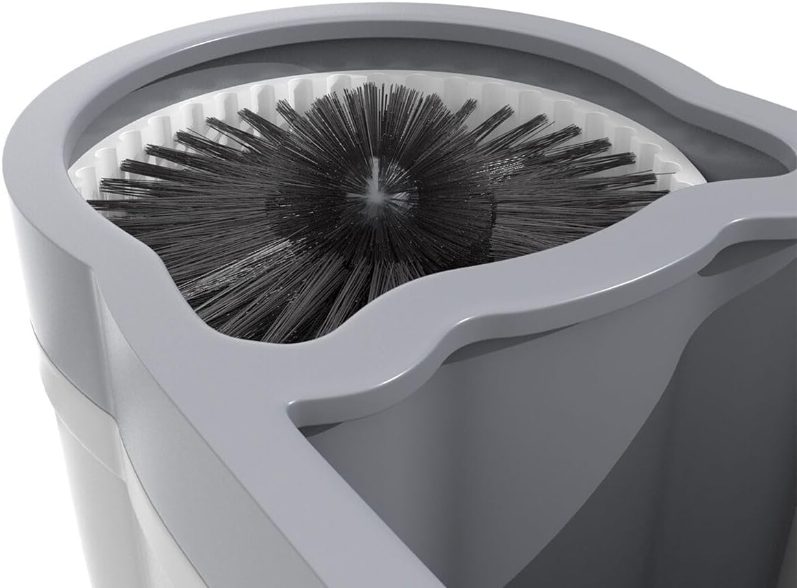 Close-up of the brushes inside the GGM Gastro MGSX600 Mobile Glass Washer