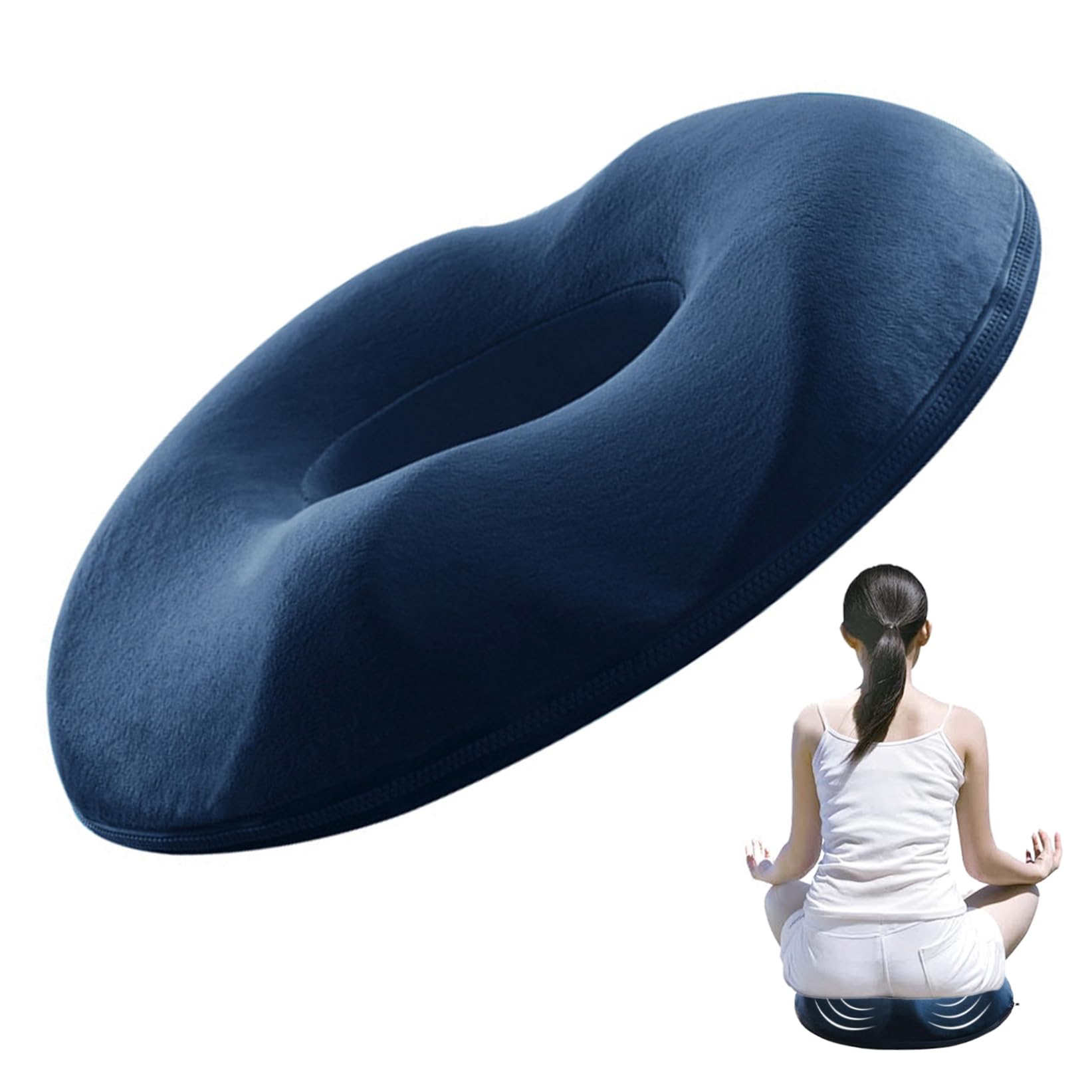 Hémorroïde et douleur de queue solution avec coussin mecant en mousse ergonomique zippé
