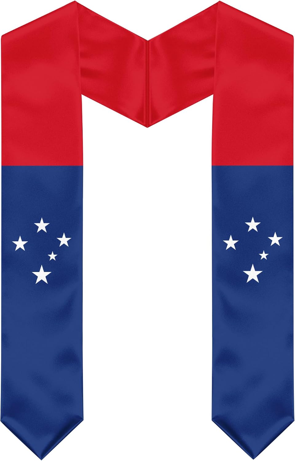 Samoa Flag Graduation Stole, Samoa Graduation Sash Scarf for Study Aboard International Students
