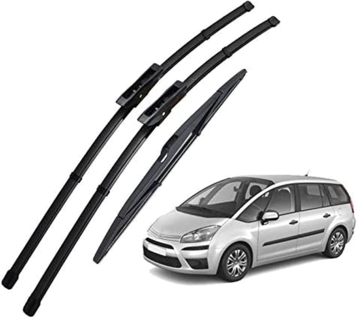 Tergicristallo Spazzole Tergicristallo, per Citroen C4 Grand Picasso /C4 Picasso 2008 2009 2010 2011 2012 2013 Lunotto Anteriore Set Kit