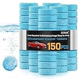 Sukh 150 Car Windshield Washer Tablets - Washer Fluid Tablets Glass Cleaner Concentrate Car Windshield Wiper Fluid Car Windshield Cleaner