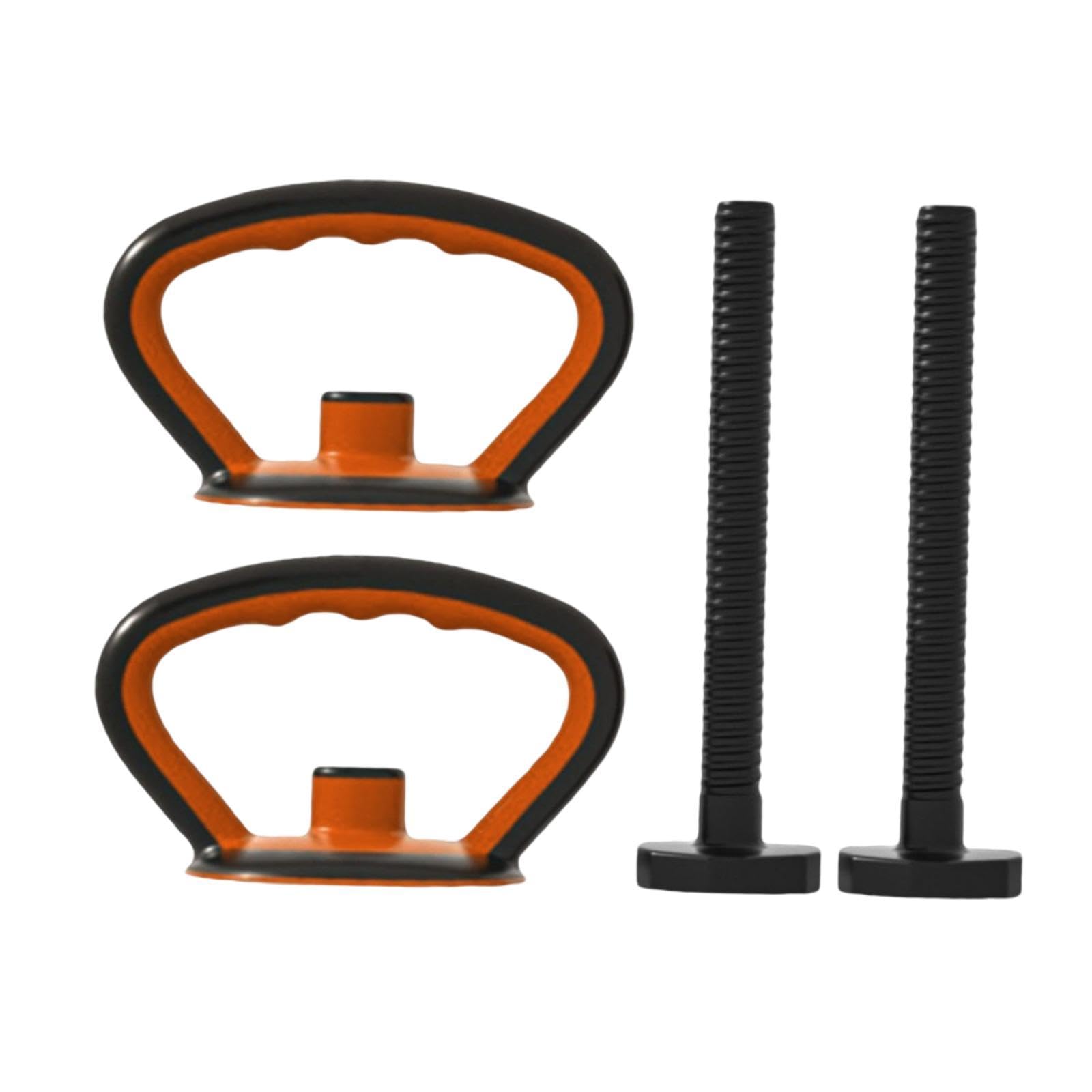 RNXRZANK Kettlebell Handle Weight Grip Comfortable Kettlebell Grip Grip Handle for Outdoor Home Fitness Weightlifting Bodybuilding, Black 2 Handle 2 Rod