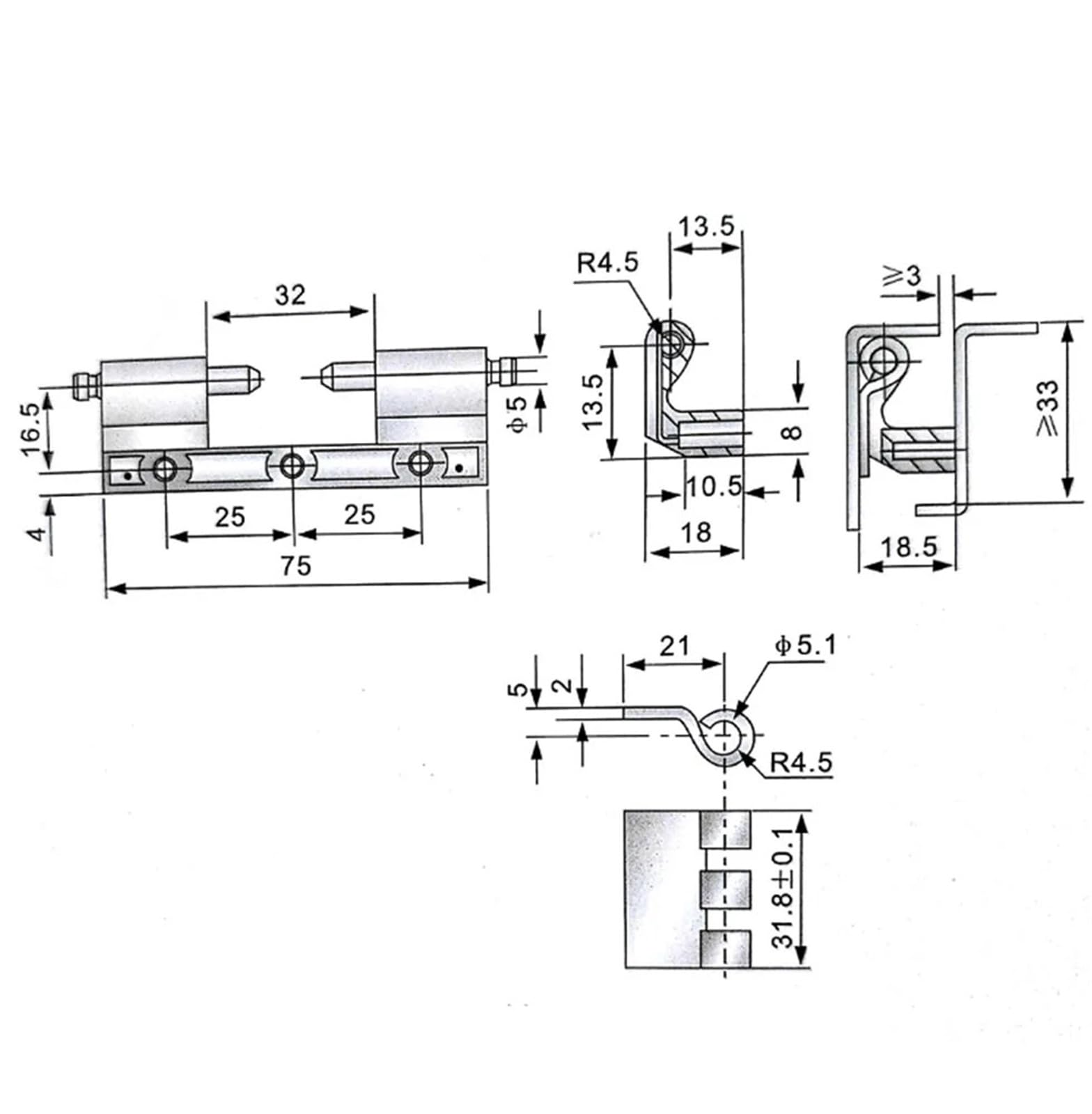 CL201-2 Schaltschrank, dunkles Scharnier, HL011-2 Schalter, Steuerkasten, 1 Stück