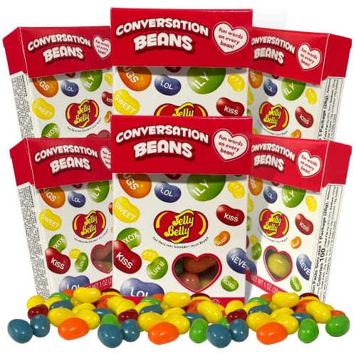 Candy Conversation Jelly Beans, Text Me, Hugs, Xoxo, Individually Wrapped Boxes, 1 Ounce Each, Pack Of 6 #TOP20