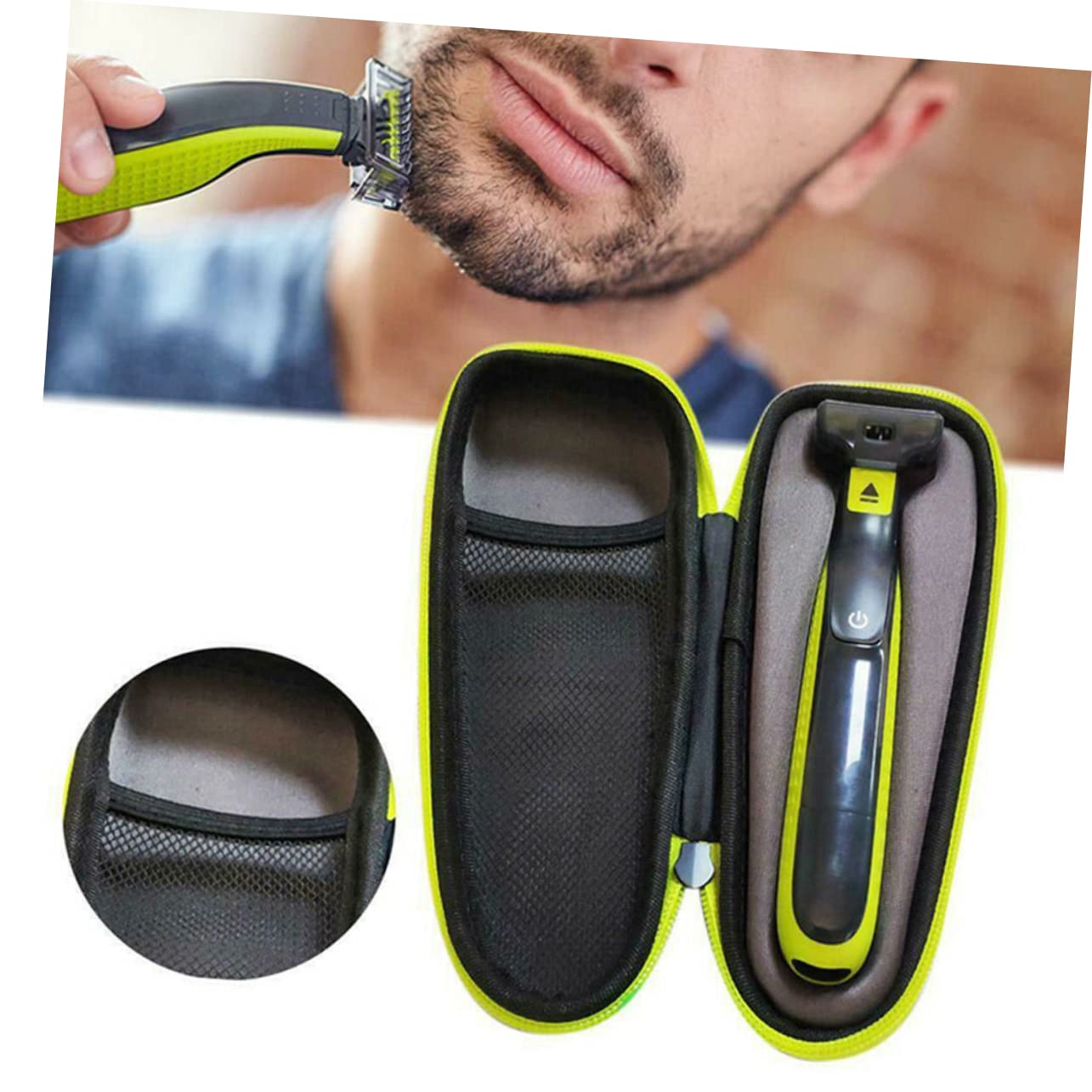 Healeved 3 Pz borsa per rasoio Borsa protettiva per rasoio Borsa portatile per rasoio Custodia protettiva rasoio borsa da viaggio per rasoio da uomo custodia per rasoio da viaggio