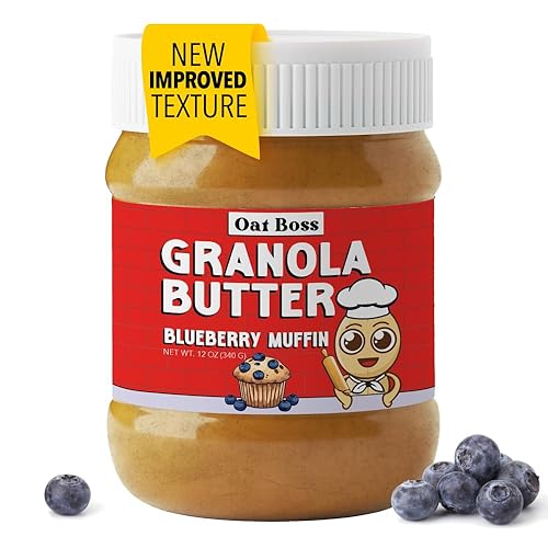 Oat Boss Mantequilla de granola sin nueces, sin maní, sin nueces de árbol, sin gluten, sin soja, sin lácteos, sin OMG, segura para la escuela (los 9