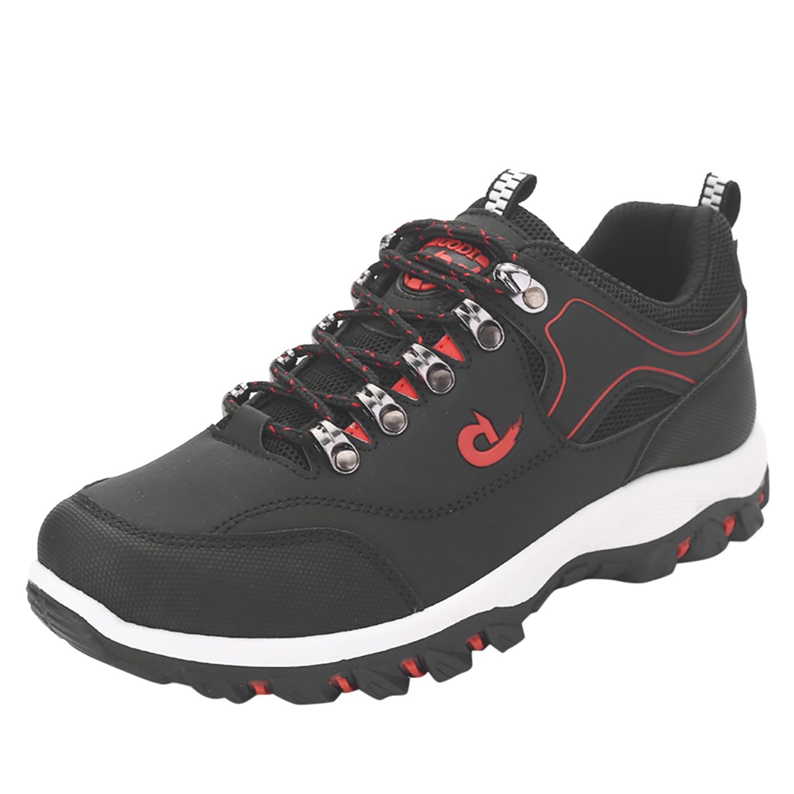 Chaussures de Randonnée Basses et Imperméables pour Hommes Chaussures Légères en Cuir à Lacets Sneakers de Outdoor Trekking Camping Walking Chaussures de Travail