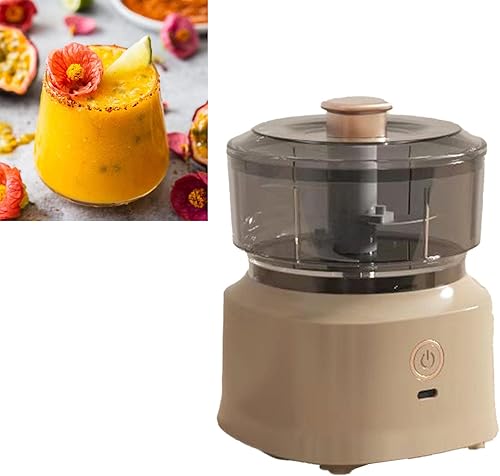 Miniatura 6 de Picadora eléctrica de alimentos, procesadores de alimentos, licuadora eléctrica de carne, cuchillas de acero inoxidable, mini picadora de ajo,