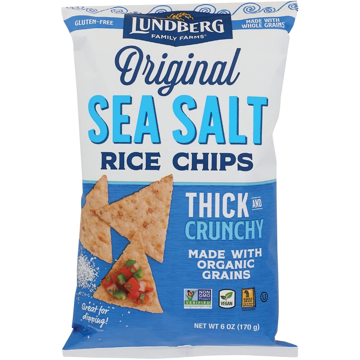 Rice Chips Sea Salt, 6 Oz