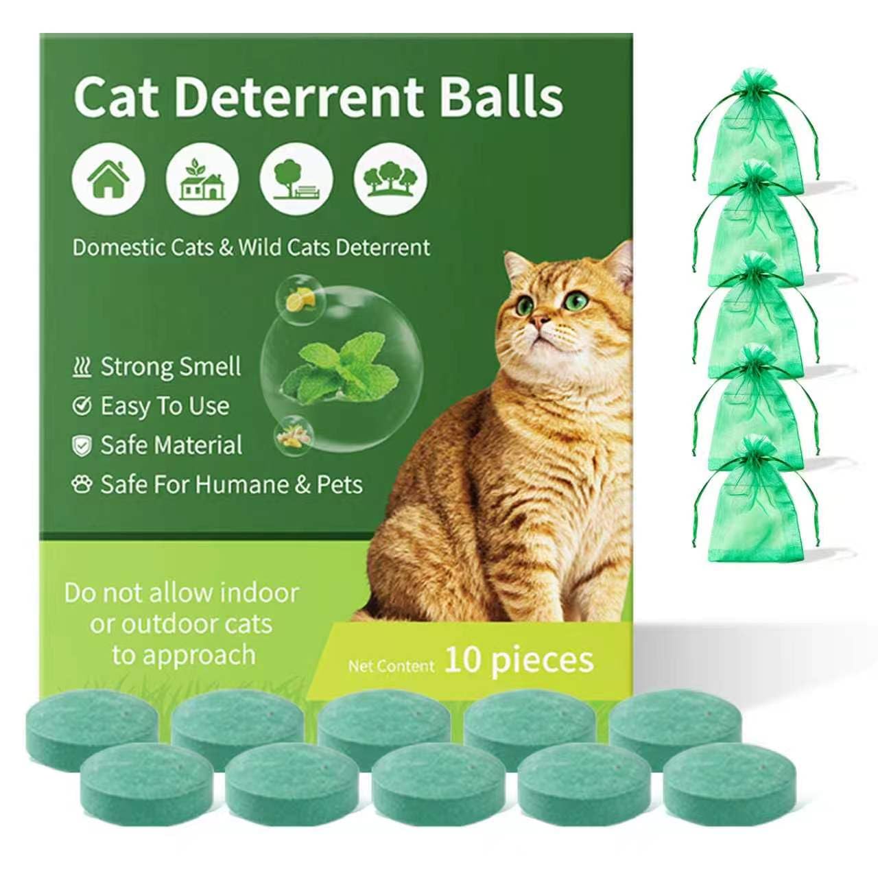 cat repellent for gardens uk, 10 Pack with Hanging Pouches, Indoor Outdoor