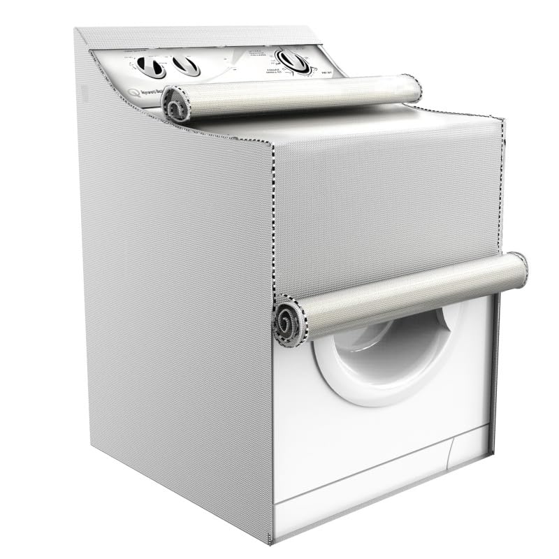 La Mejor Recopilación de costo lavadoras - solo los mejores. 44 Cubre Lavadora Exterior Impermeable-Funda Lavadora Ajustable(110X75X73Cm)Para Carga Superior Y Frontal Protección UV+Polvo+Lluvia Tela Oxford Reforzada Cremallera Reforzada-Ajuste...