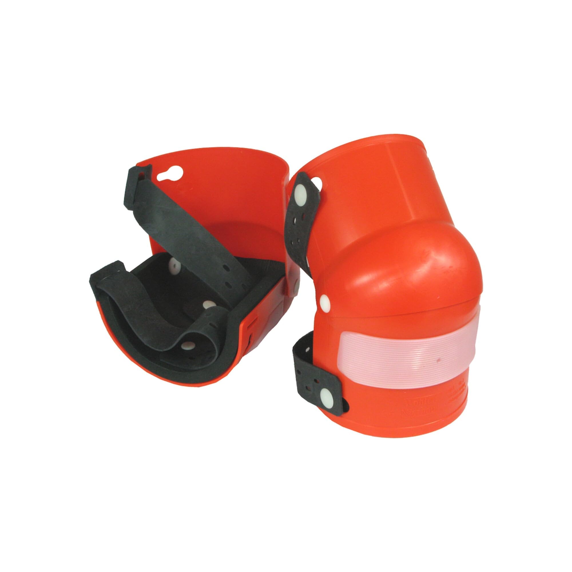 Rodilleras con naranja PVC articulado de rígida