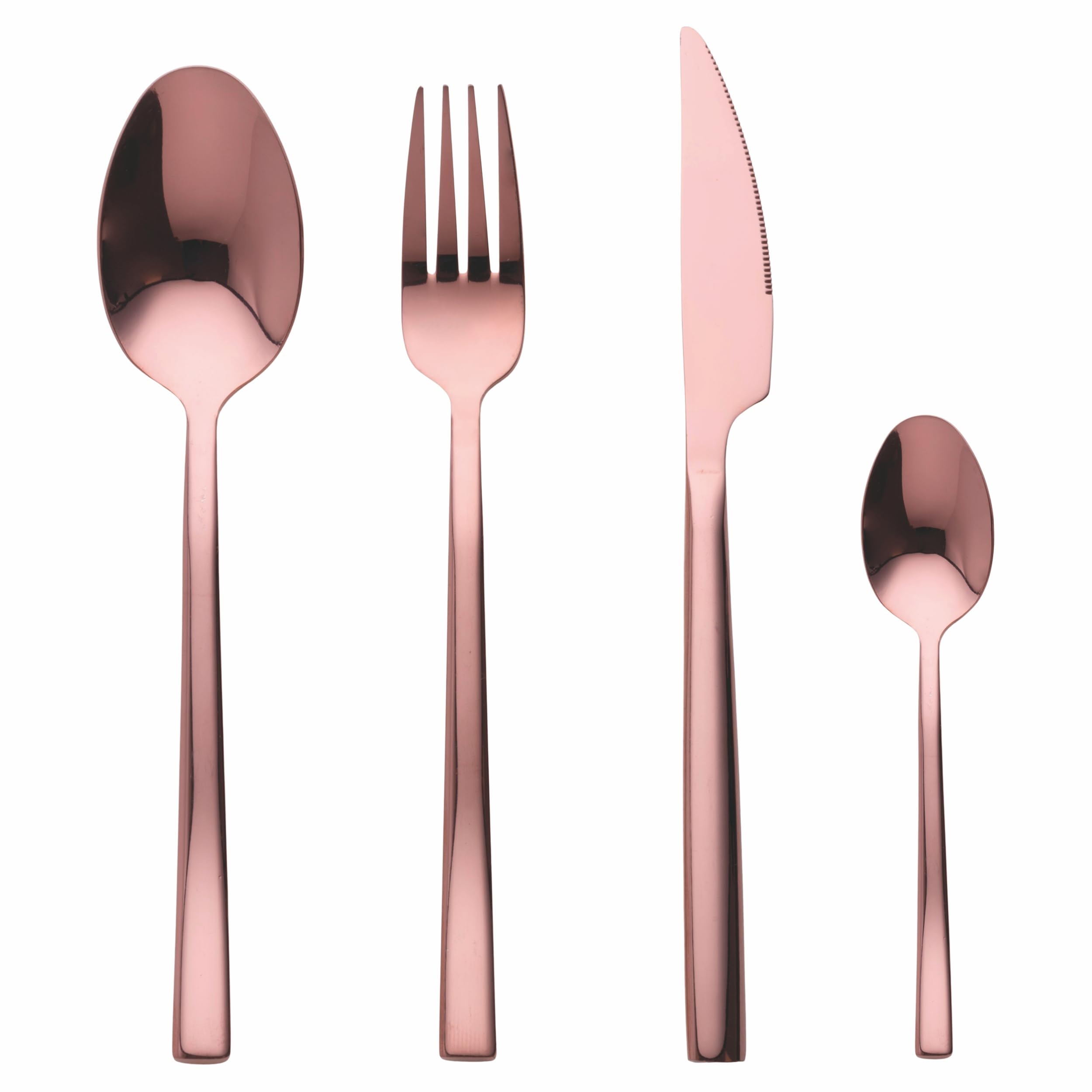 Villa d'Este Home Tivoli Set 24 posate in acciaio inox 18/0, copper lucido, Essence