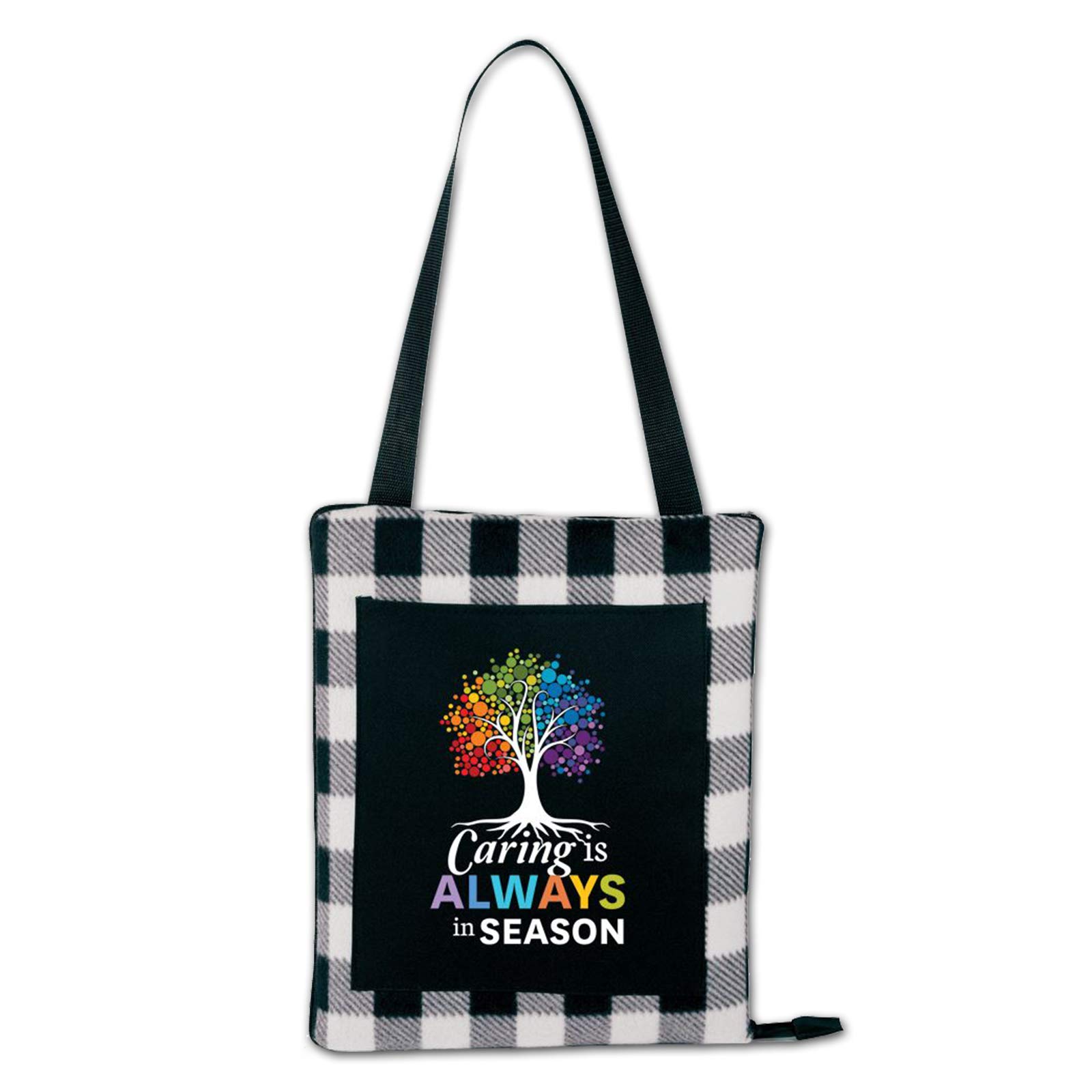 Positive Promotions Picnic Cushion Blanket – 2 in 1 Water Resistant Picnic Blanket & Cushion