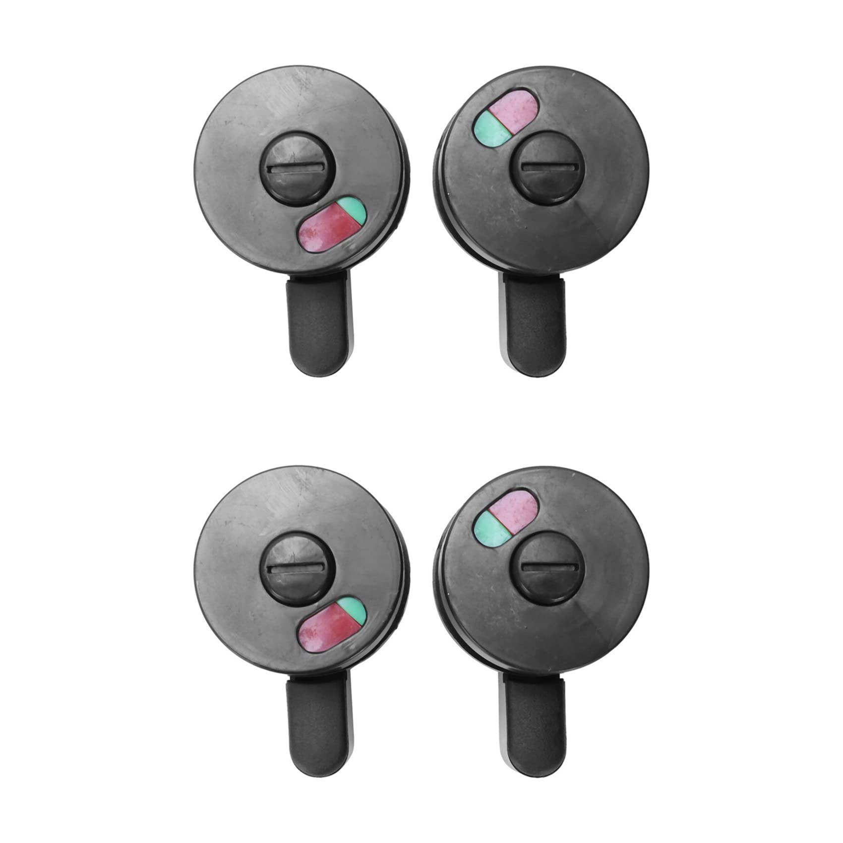 Jnchdghwa Green & Red 4Pcs Public Toilet Door Locking Rotating Red Green Indicator Knob Lock