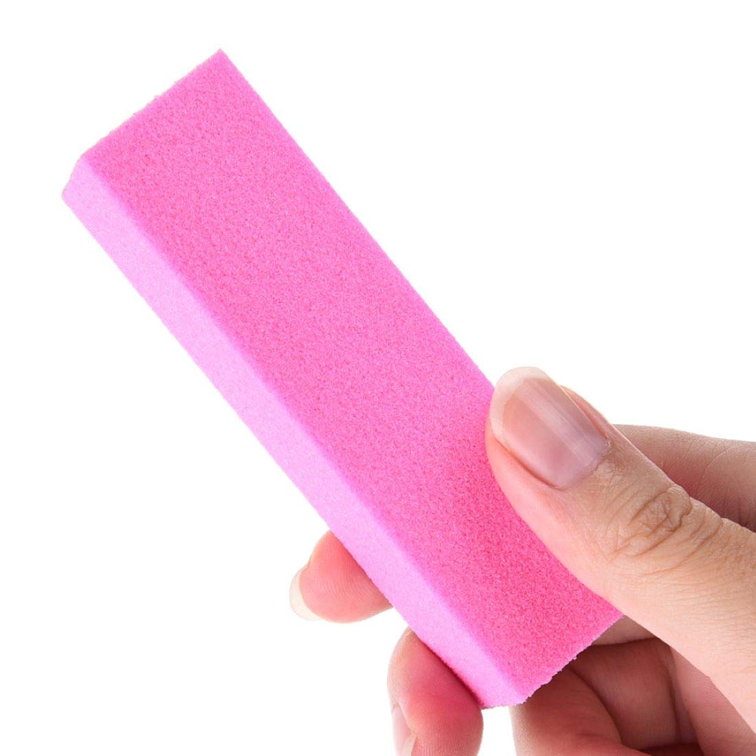 Digital Shoppy Pink Nail Buffer Pedicure Manicure Care Sanding Block Tools, 2 Pcs