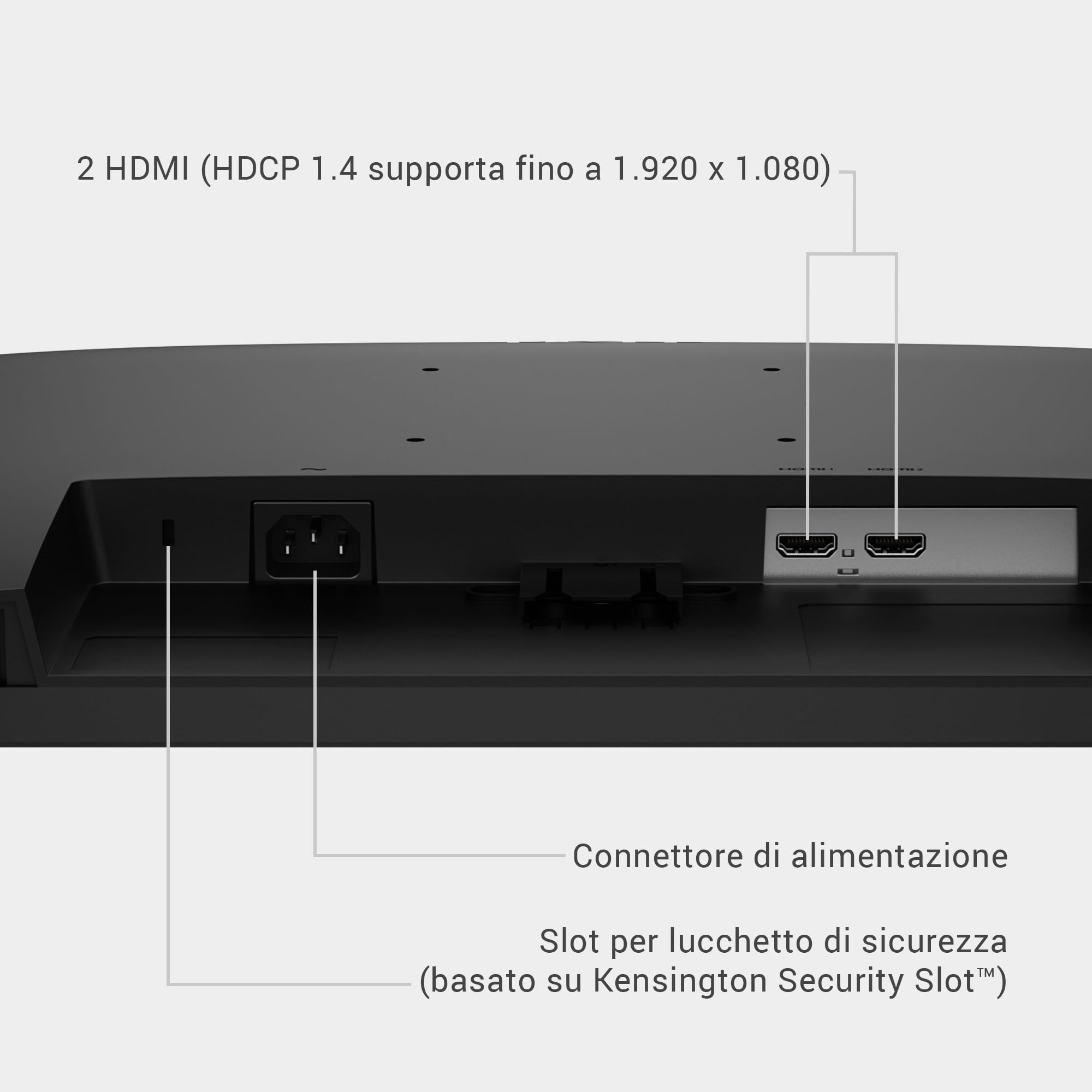Dell 27 Monitor - SE2726HS, Full HD (1920x1080), 144Hz, IPS, 1ms MPRT | AMD FreeSync, Regolabile in Altezza, VESA (100x100mm), 2 HDMI, 3 Anni di Garanzia, Nero