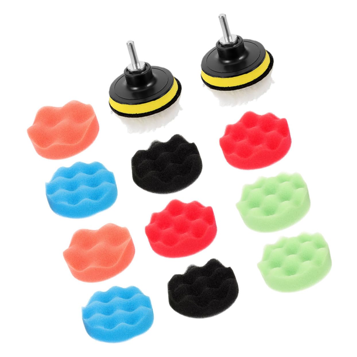 Gatuida 2sets Buffing Sponge Pads for Drill Versatile Waxing Attachment for Car Polishing for Detailing Cars and Household Items User-Friendly Design for Easy Use
