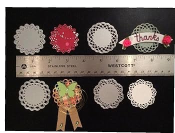 新品★再入荷★ステッチ入りドイリーレースサークル3pcsセット　カッティングダイ Amazon.co.jp: メタルカッティングダイ 4個セット ミニレース
