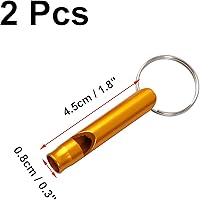 Vista 2 de uxcell Paquete de 2 silbatos para perro, silbato para perro pequeño para dejar de ladrar a los vecinos, llavero ajustable para perro, silbato