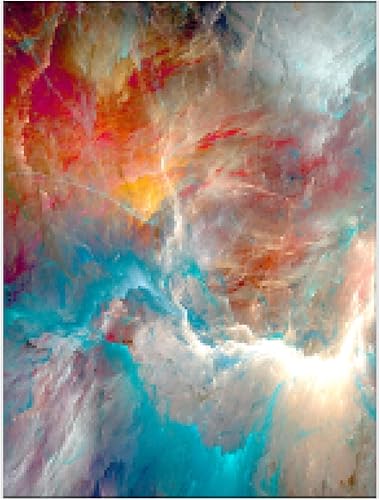 Miniatura 4 de HOLEILUCK Abstracto colorido nube imagen decoración del hogar lienzo pintura 3 piezas arte de pared moderno moda lujo impresiones sala de estar