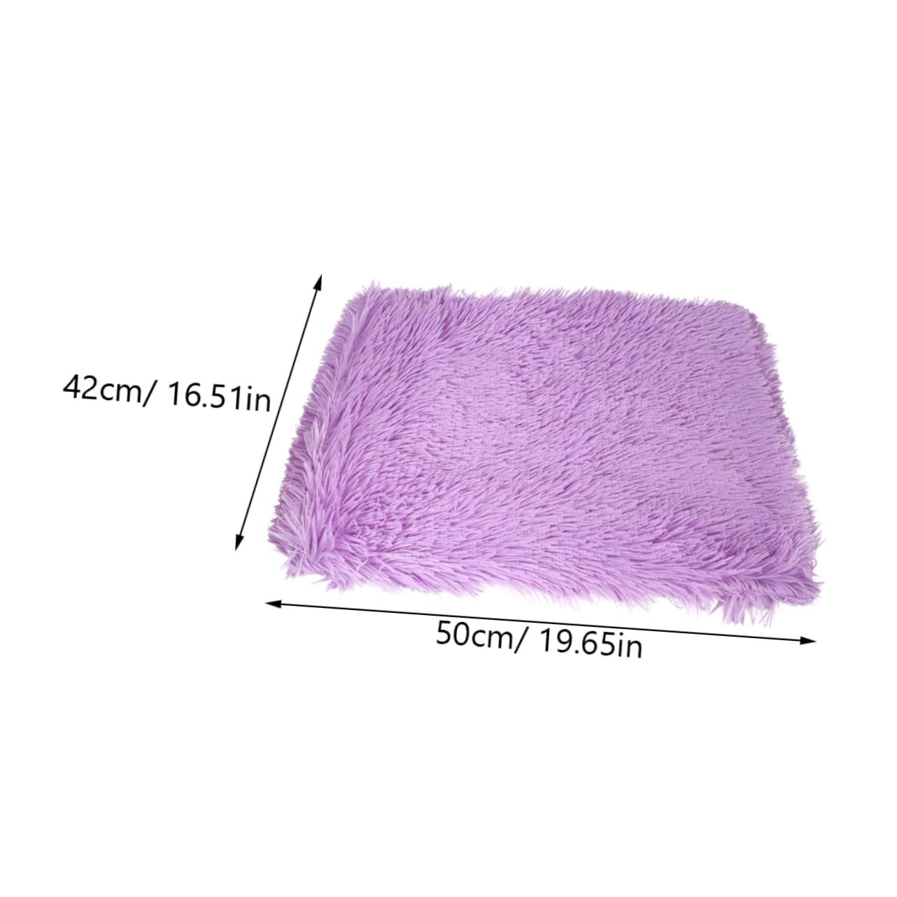 GALPADA Pet Fleece Cushion Soft Plush Blanket for Dogs Cats Cozy Winter Mat for Home Use Easy to Lightweight Durable Purple Color S