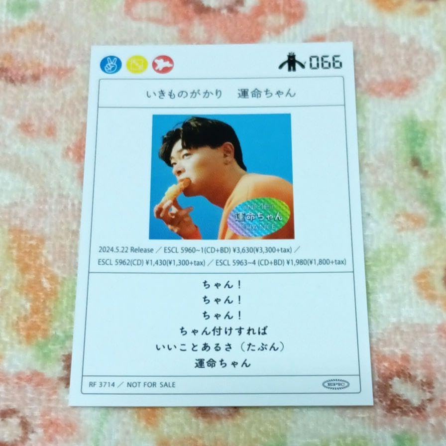 Amazon.co.jp: いきものがかり いきものカード066 ポストカード 