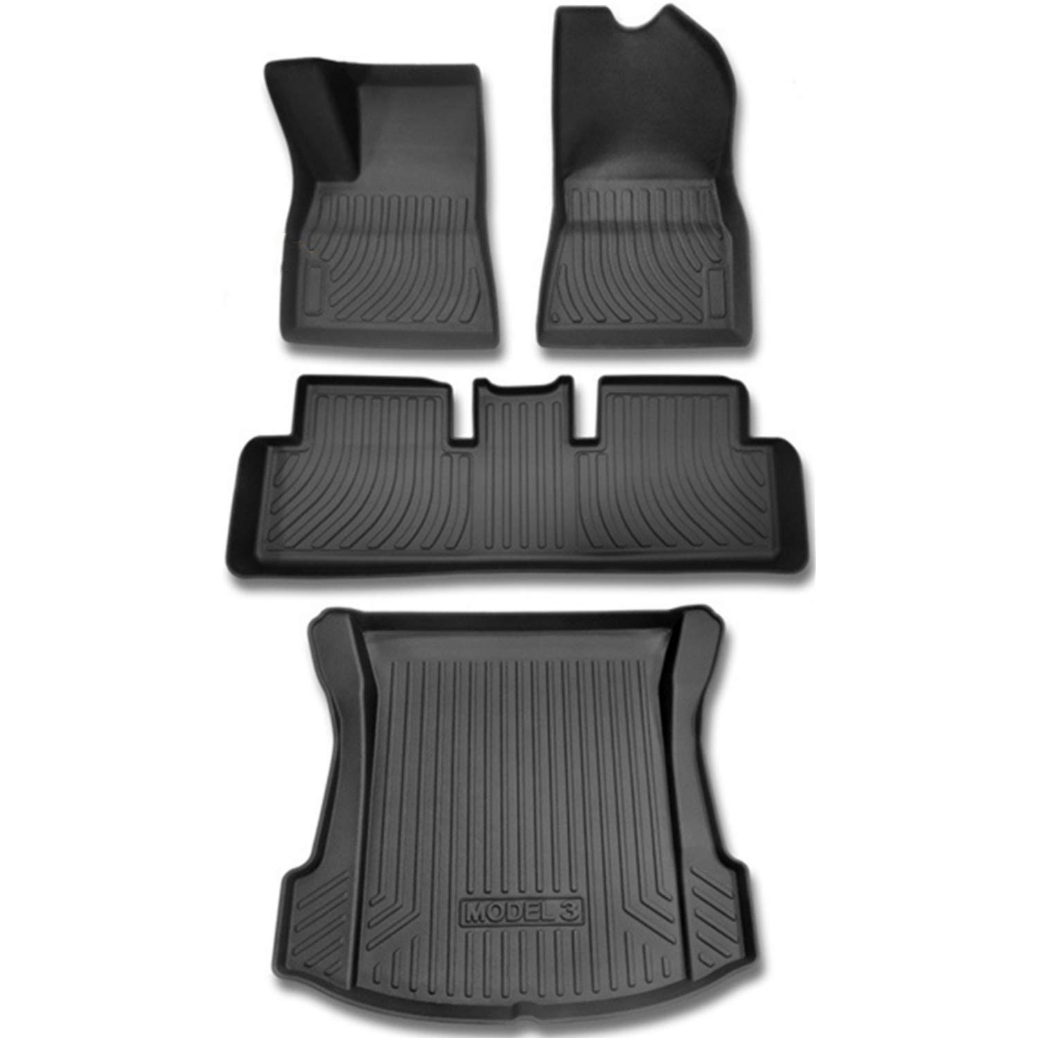 SUPER LINER Tesla Model 3 Floor Mats Complete Set