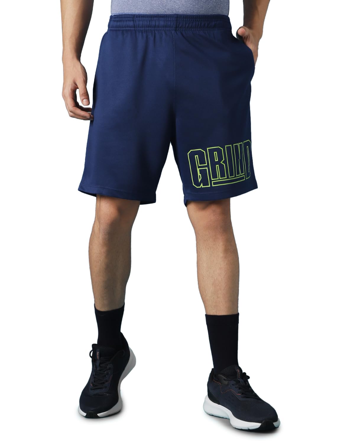 pump'd Men's Activewear Shorts, Regular Fit, Wavy Navy, M-picture-24