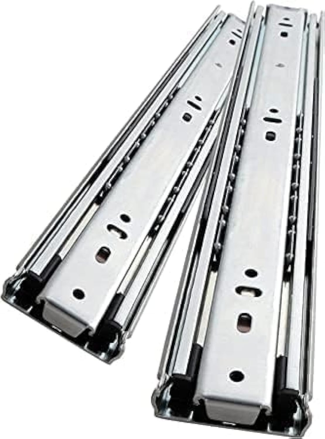 RACO Sliding Drawer Rail 1 Pair Full Extension Track Rail for Cabinets Dresser Wardrobe Kitchen Trash (14 INCH, Heavy Duty)