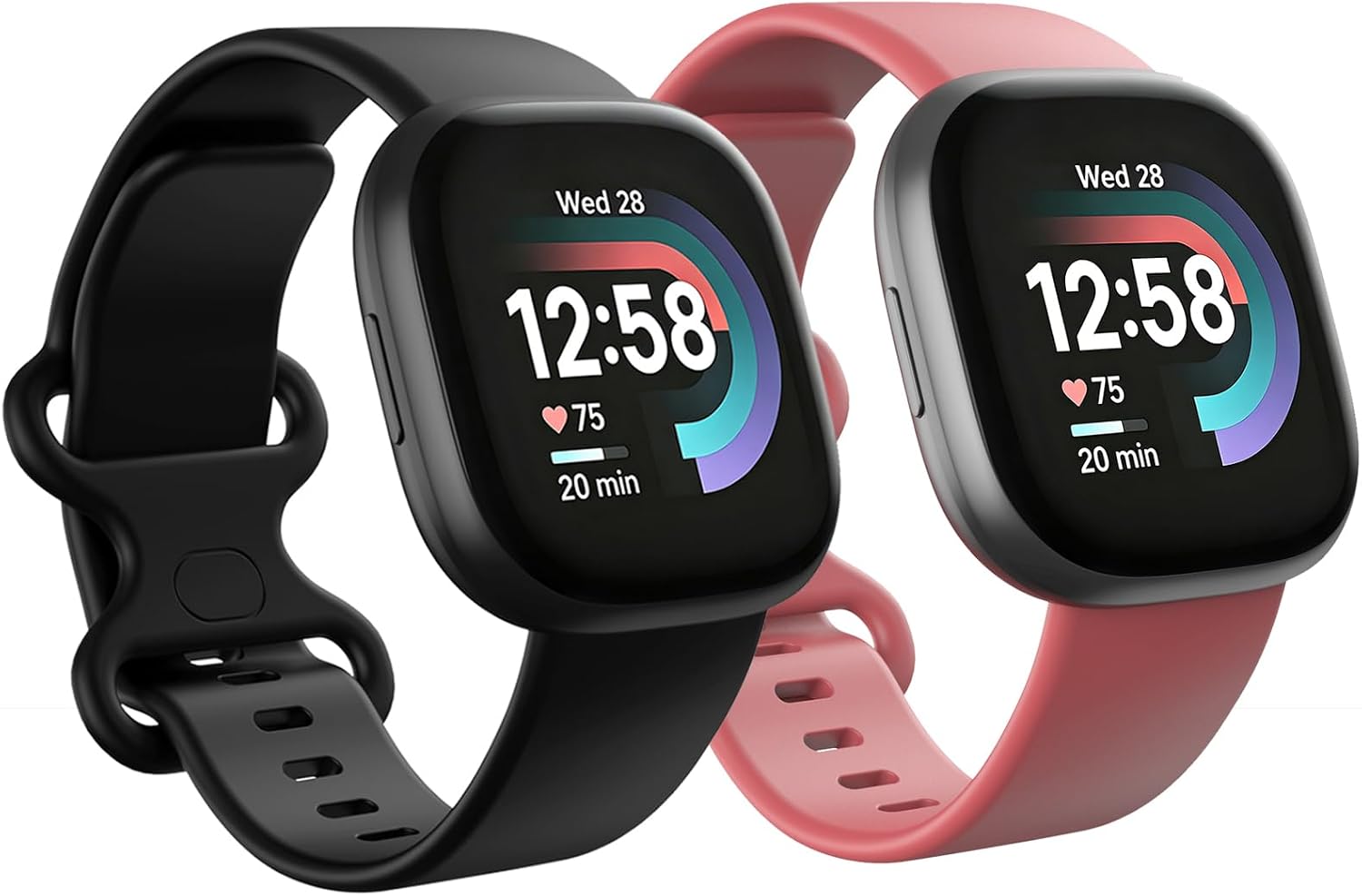 2 Pack Compatible with Fitbit Sense 2 /Versa 3 4