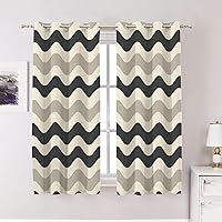 Vista 87 de Maritime Ocean Cafe Curtains,Anchors Nautical Art Blackout Tier Curtain Multilayer Polyester Short Kitchen Drapes 2 Pack 26X24 Inches Anclajes